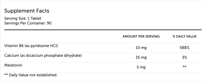 Melatonin CR 90 Tablets