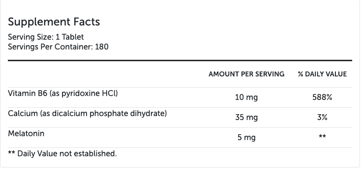 Melatonin CR 180 Tablets