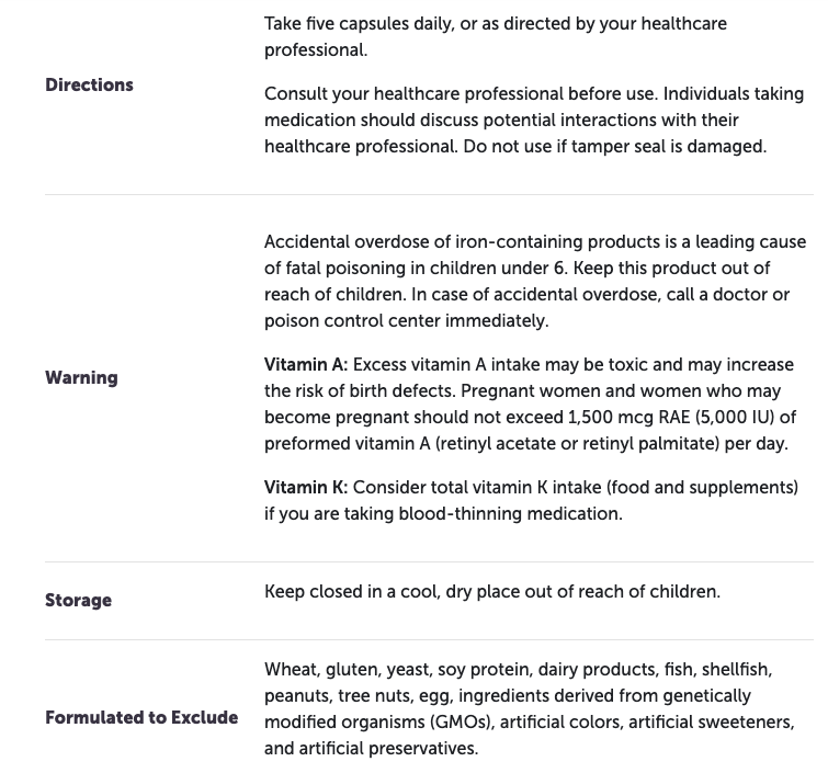 Prenatal Essentials 150 Capsules