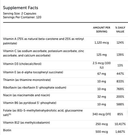 ActivNutrients® without Iron 240 Capsules