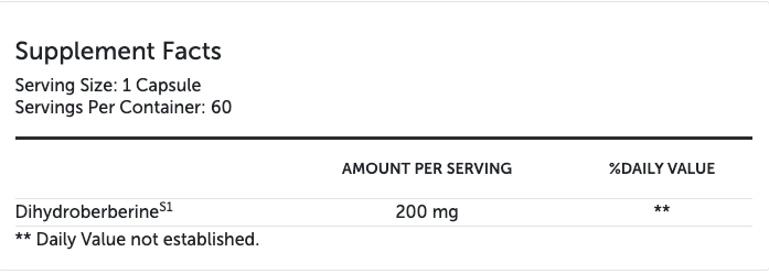 Berberine ES-5 60 Capsules